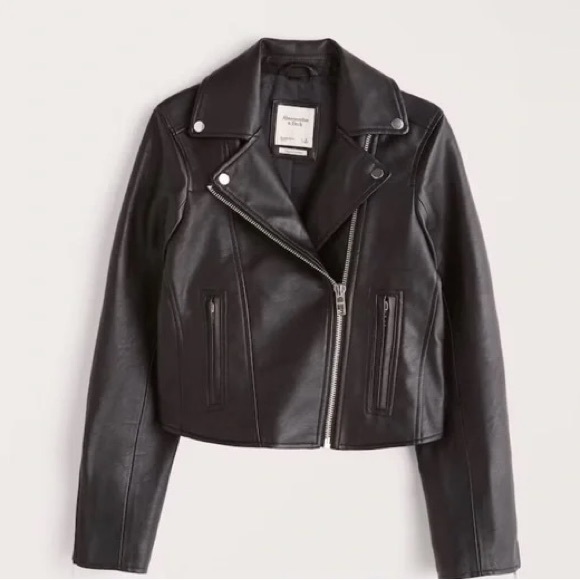 Abercrombie & Fitch Jackets & Blazers - Abercrombie Vegan Leather Moto Jacket